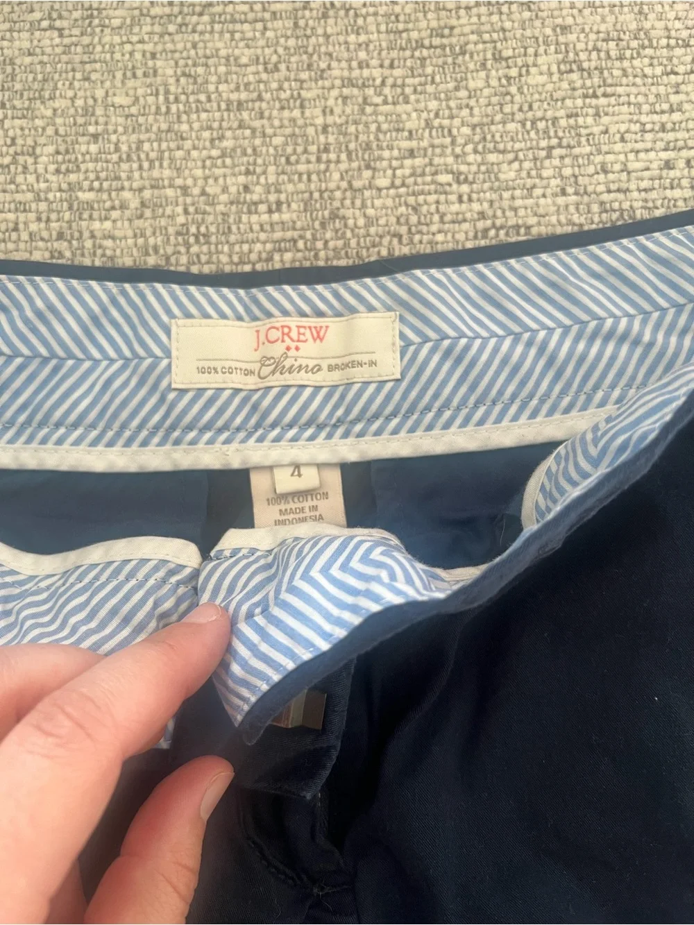 Classic J Crew Women’s Navy Cotton Shorts